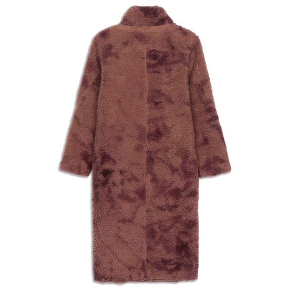 NWT Lululemon lab Textured Fleece Coat, Size 8, Diamond Dye Dusty Bronze Pelt - Picture 11 of 11